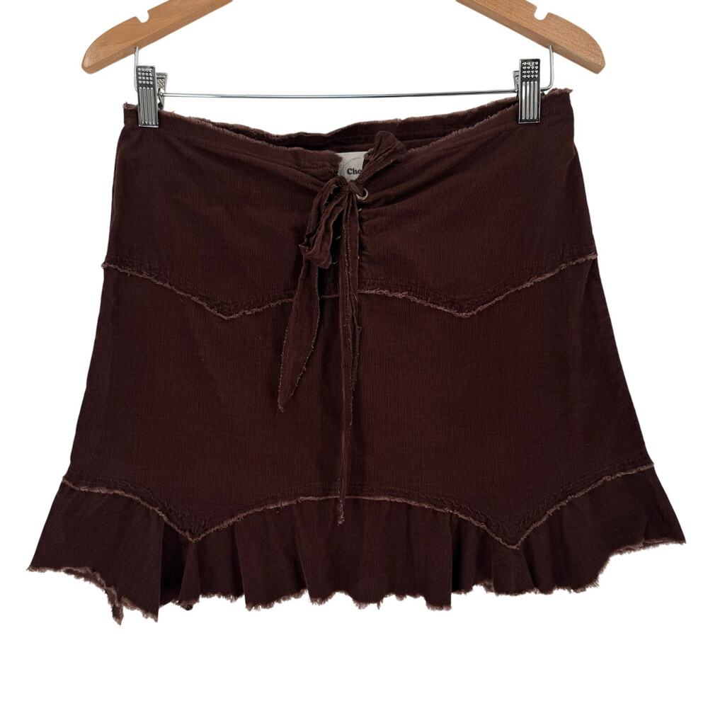 Chor Brown Mini Skirt